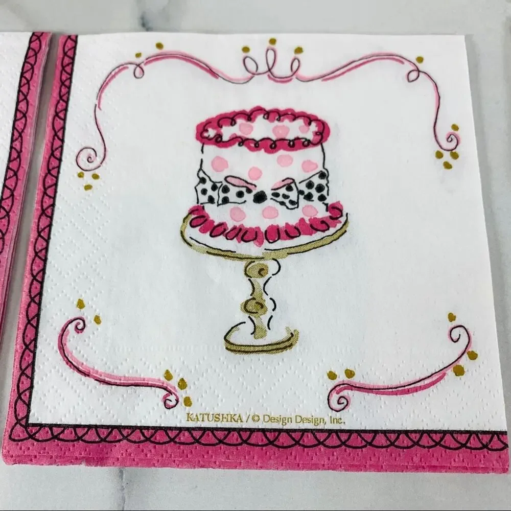 7 Vintage Napkins for Art Decoupage Crafting